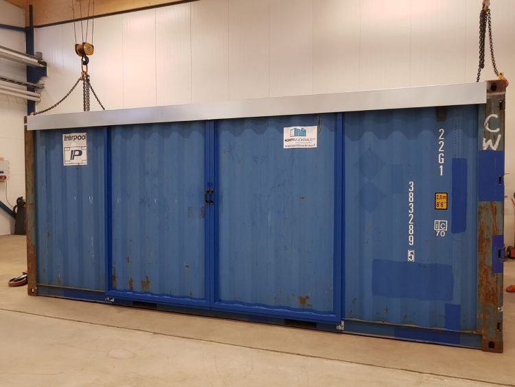20ft Hi Cube Container (9′ 6″ high) suitable for IBC storage Sliding Door - Image 9