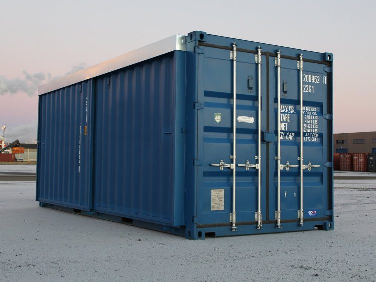 20ft Hi Cube Container (9′ 6″ high) suitable for IBC storage Sliding Door - Image 10