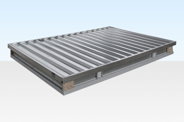 3M X 2.1M Flat Pack Storage Container – Galvanised - Image 2
