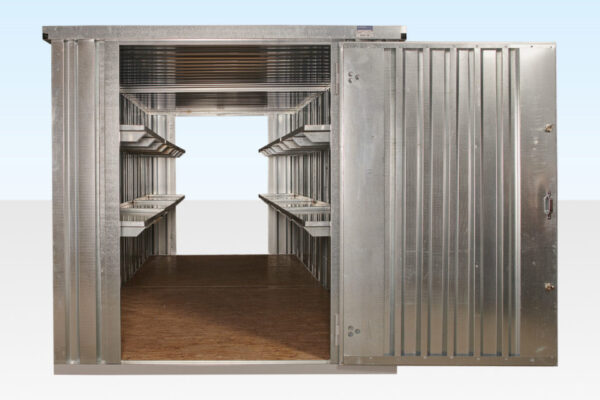 6M X 2.1M End Linked Flat Packed Container Bundle (Galvanised) - Image 6