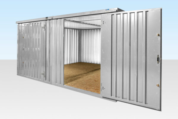 4M X 4.2M Side Linked Flat Pack Container Bundle (Galvanised) - Image 6
