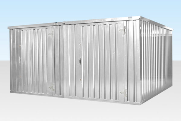 4M X 4.2M Side Linked Flat Pack Container Bundle (Galvanised) - Image 4